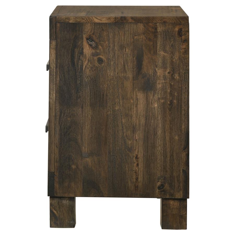 Woodmont Rustic Golden Brown 2-Drawer Nightstand – 222632 — product view 3
