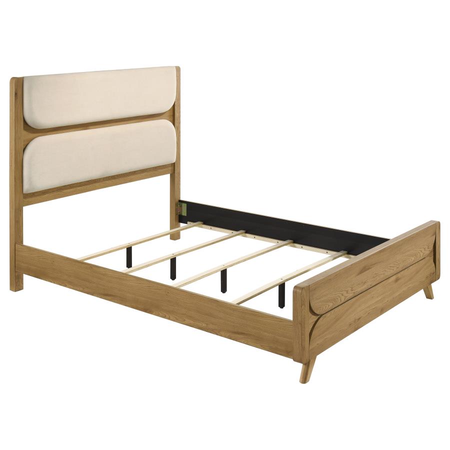 Bennett Light Oak Mid-Century Modern 4-Piece Queen Bedroom Set – 222901Q-S4 — product view 2
