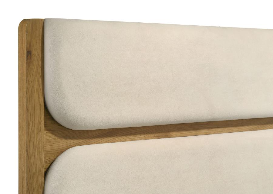 Bennett Light Oak Mid-Century Modern 4-Piece Queen Bedroom Set – 222901Q-S4 — product view 3