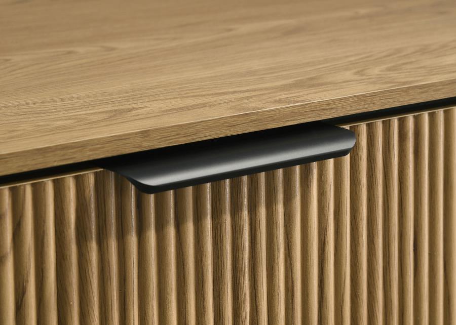 Bennett Light Oak Reeded Front Mid-Century Modern Dresser – 222903 — product view 3