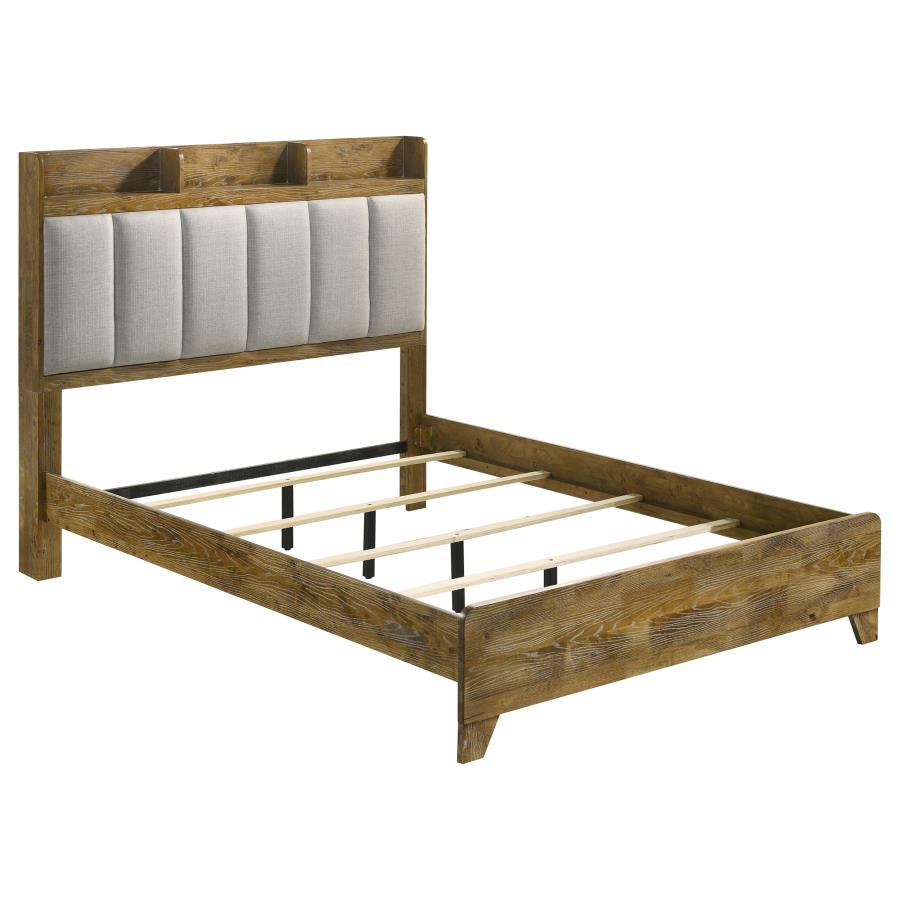 Coaster Henderson Medium Oak Finish Wood 4-Piece Queen Bedroom Set – 222971Q-S4 — product view 2