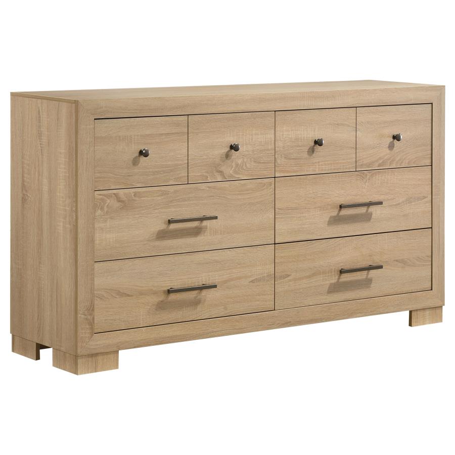 Arielle Light Oak 6-Drawer Dresser – 223113 — product view 3