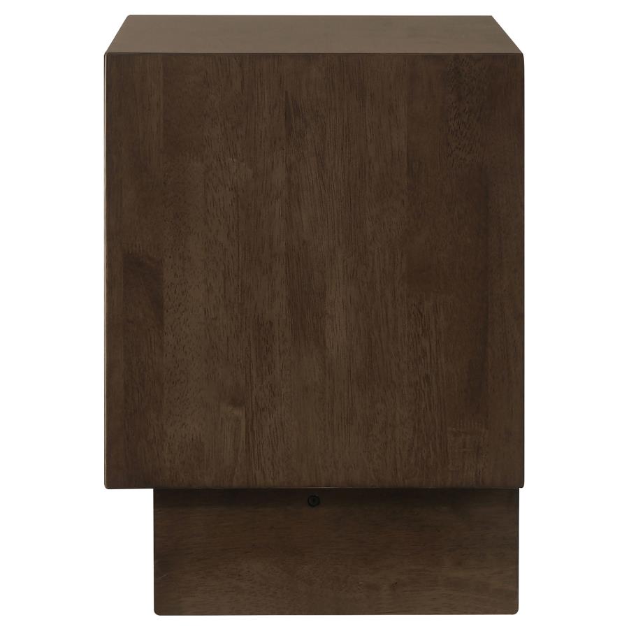 Glenwood Warm Brown Finish Wood 2-Drawer Nightstand – 225012 — product view 3