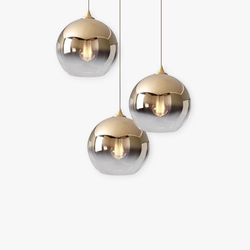 Brina Frosted Balloon Pendant Light Gradient — product view 4