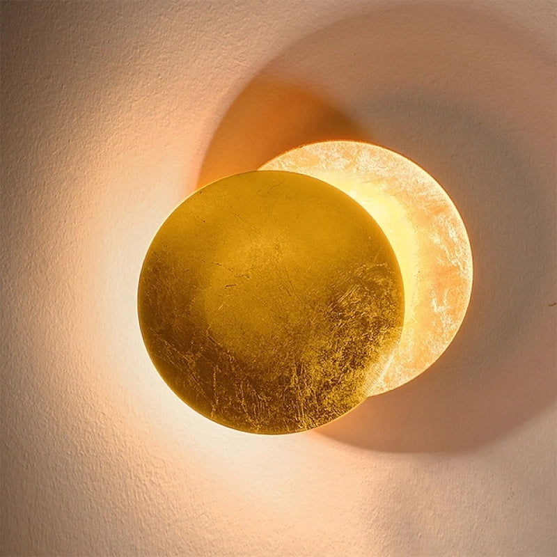 Arisha Modern Minimalist Moon Eclipse Round Wall Light — product view 1