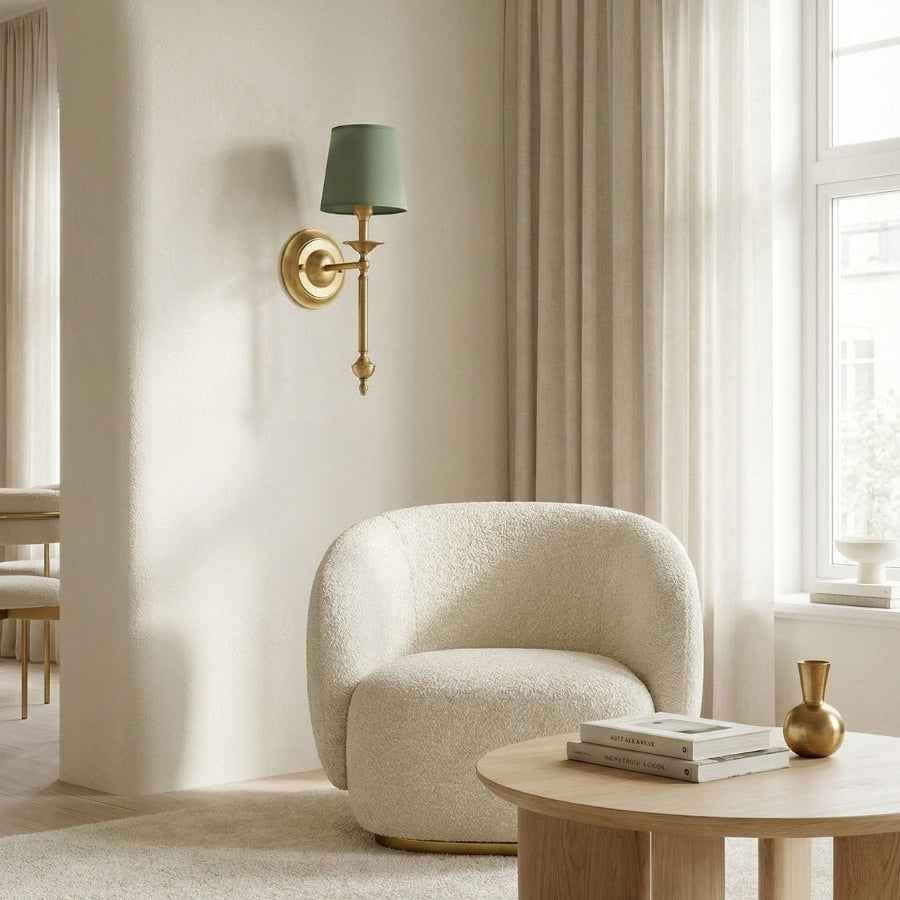 Rowan Copper Fabric Drum Wall Sconce, 1 or 2 Head — product view 4