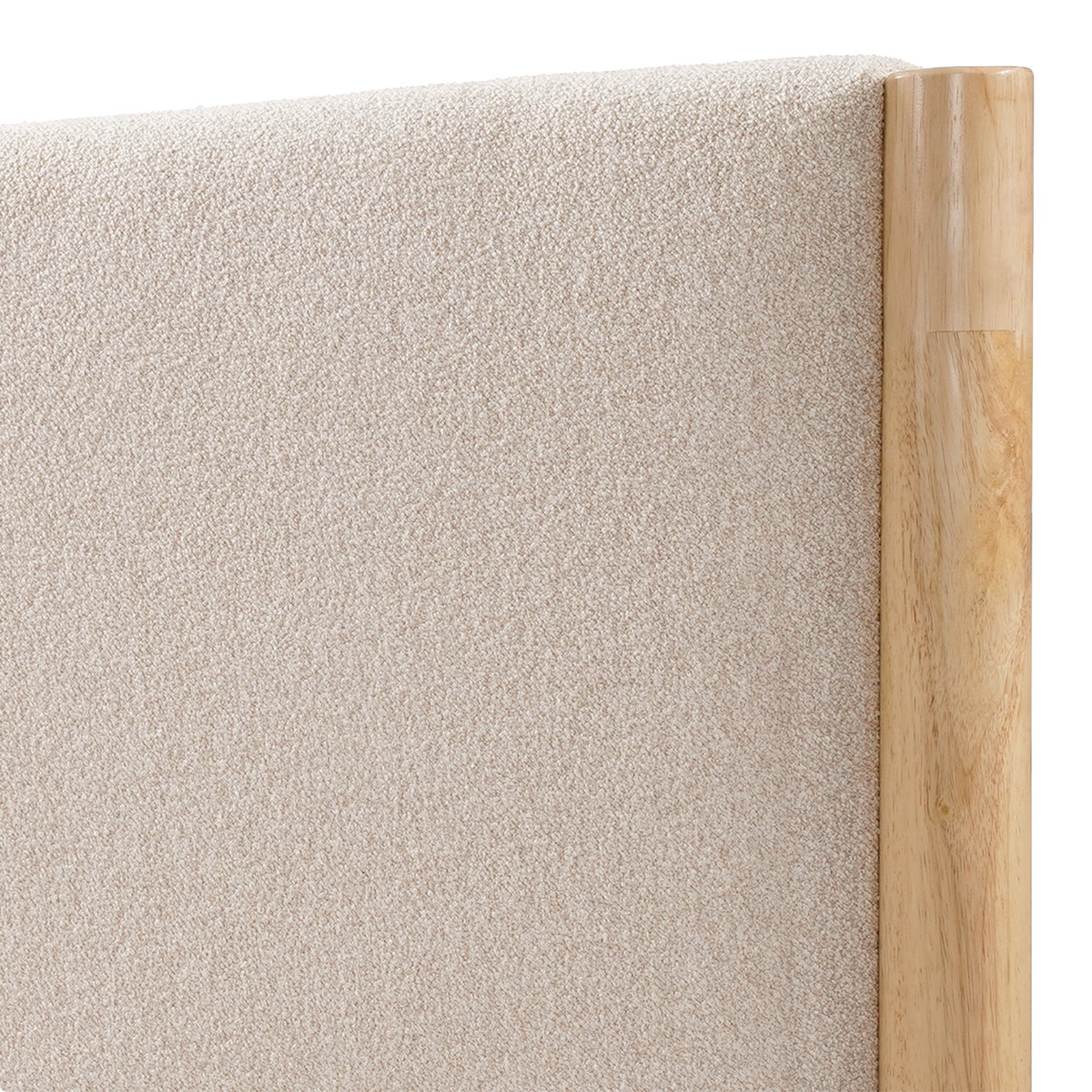 Grevane Scalpay Solid Wood Boucle Bed — product view 7
