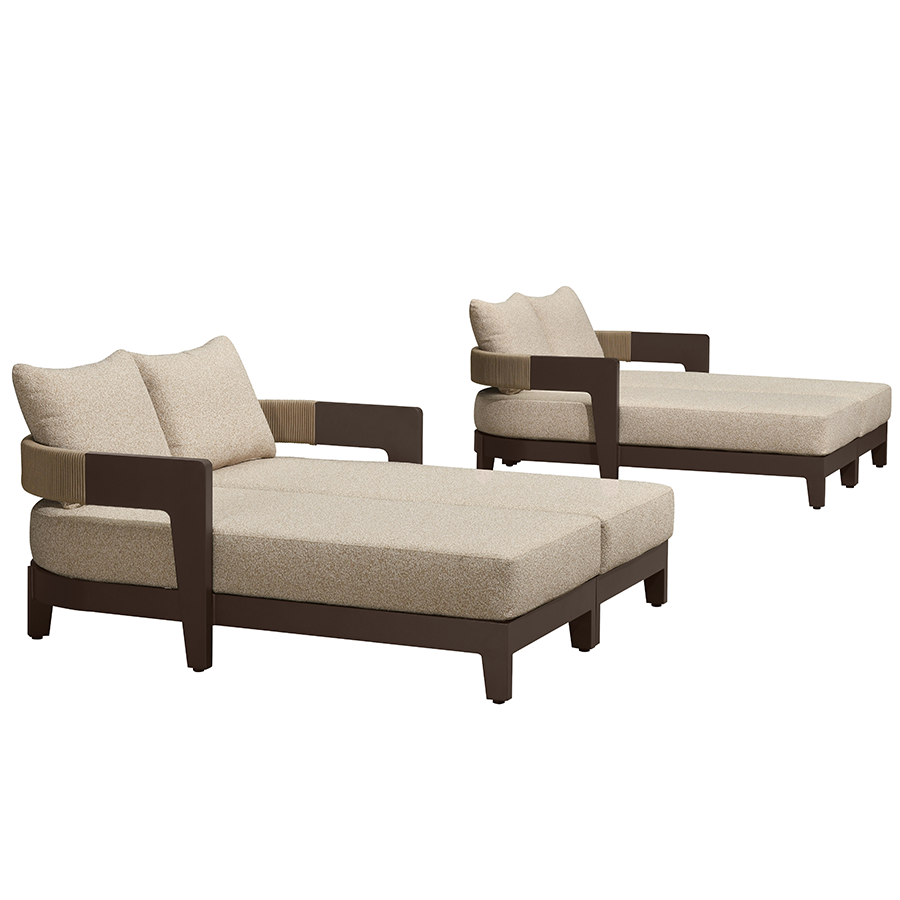 PURPLE LEAF Outdoor daybed Wider Chaise Lounge with Cushion and Pillow — product view 5
