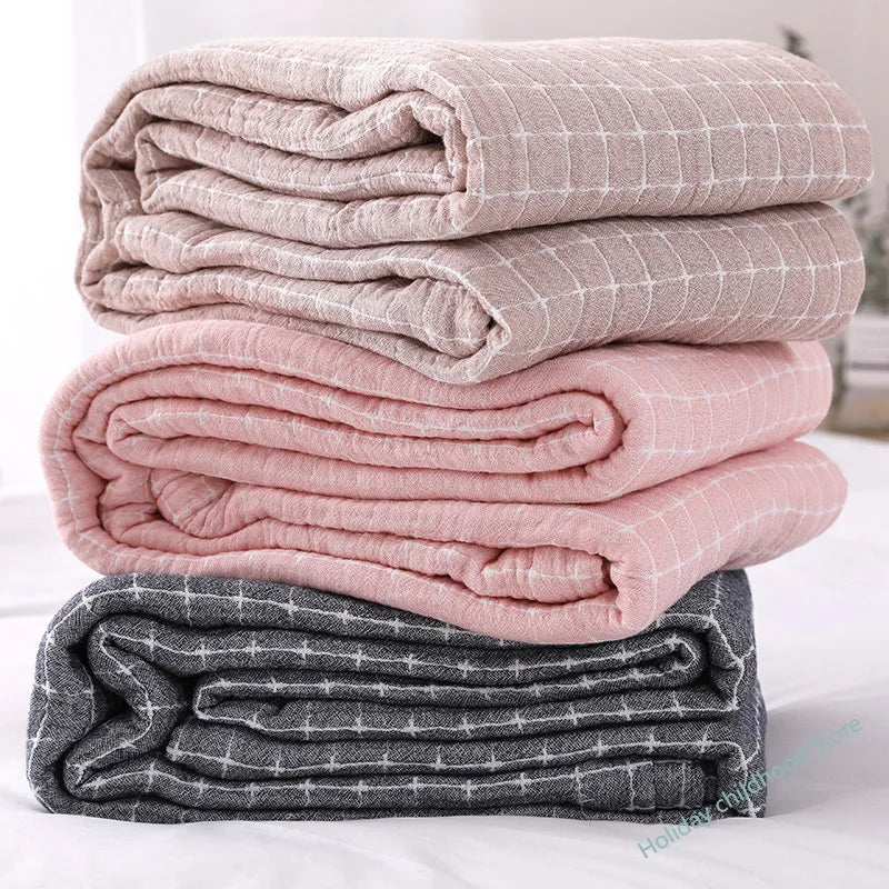 LoungeYard | Simple Casual Cotton Blanket - BreezyCotton — product view 1