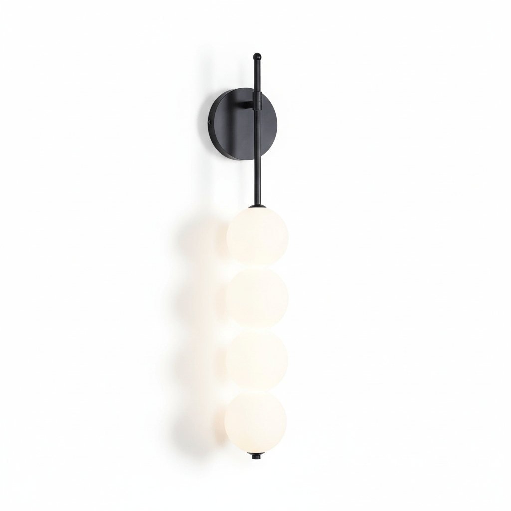 Abacus LED Wall Lamp Gold Black Ball Sconce Bedroom Living Room Restaurant — product view 2