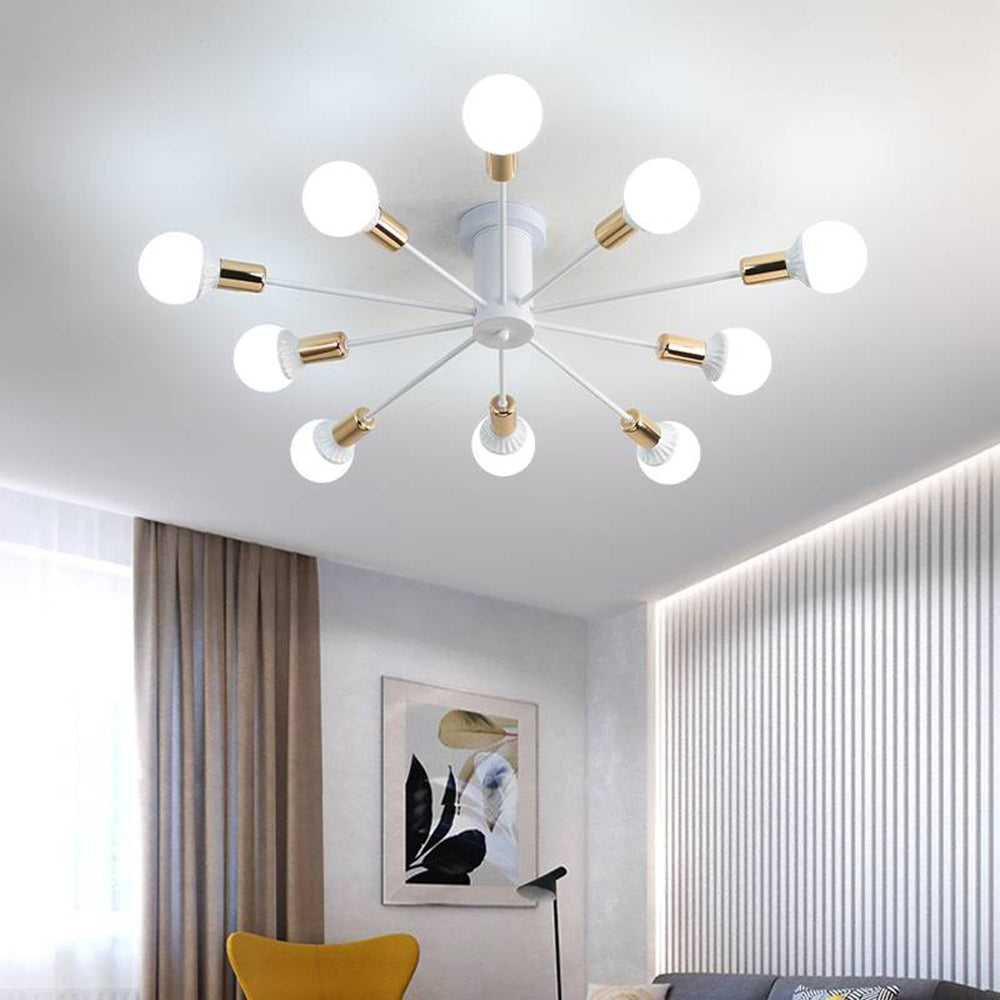 Silva Modern Simple Flush Mount Ceiling Light, 6/8/10 Heads — product view 5