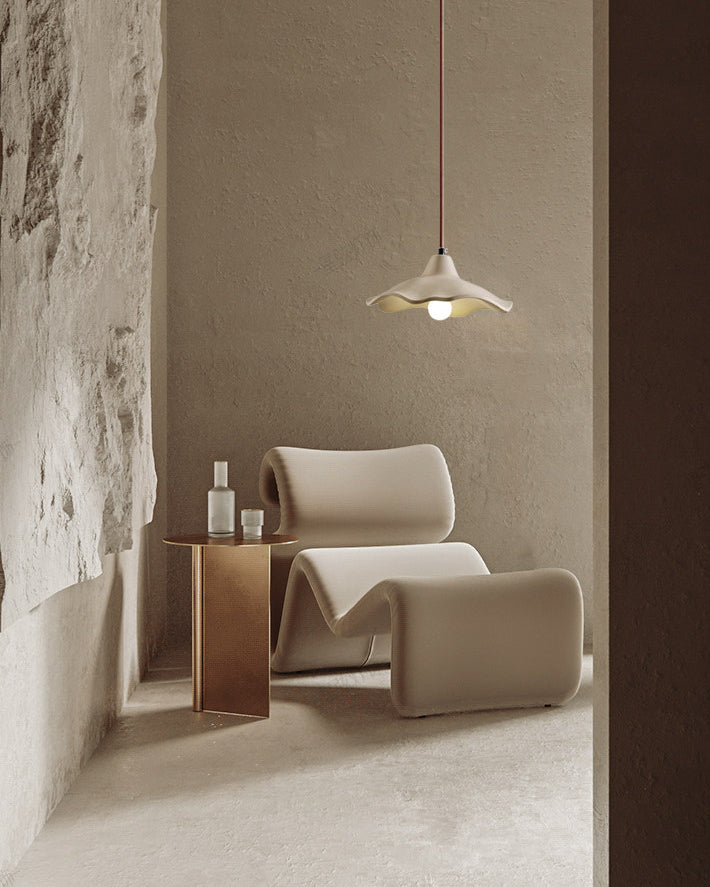 WOMO Modern Flower Cement Pendant Light - WM3102 — product view 3