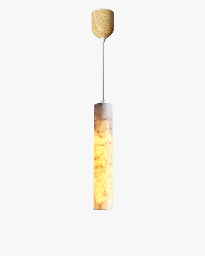 WOMO Cylinder Alabaster Pendant Light-WM3115 — product view 1