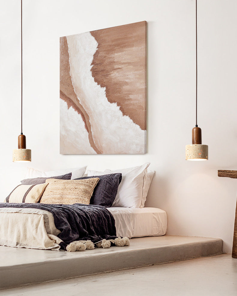 WOMO Travertine Drum Pendant Light - WM3121 — product view 3
