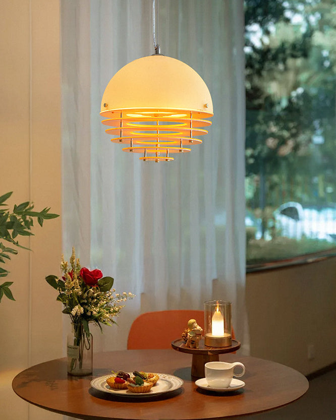 WOMO Contemporary Glass Globe Pendant Light - WM3126 — product view 2