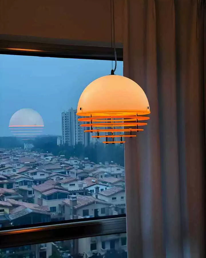 WOMO Contemporary Glass Globe Pendant Light - WM3126 — product view 6