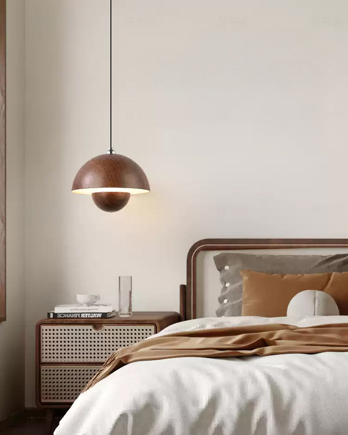 WOMO Contemporary Metal Dome Pendant Light - WM3136 — product view 3