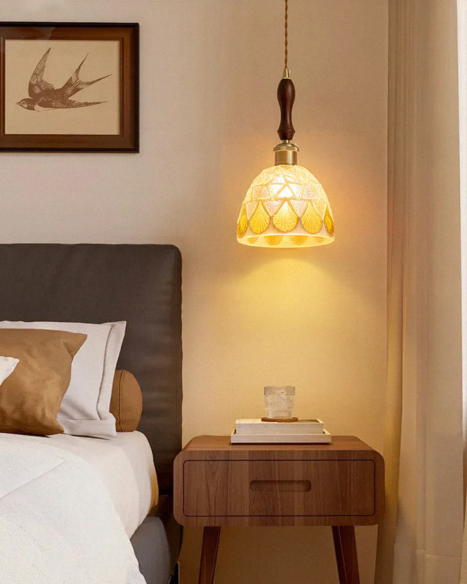 WOMO Art Glass Bell Pendant Light - WM3139 — product view 7