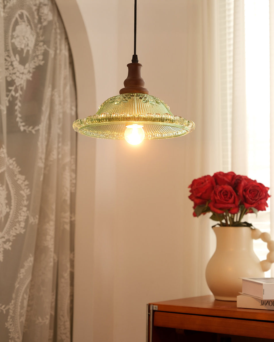 WOMO Glass Flower Rise and Fall Pendant Light-WM3160 — product view 4