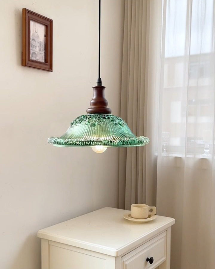 WOMO Glass Flower Rise and Fall Pendant Light-WM3160 — product view 5