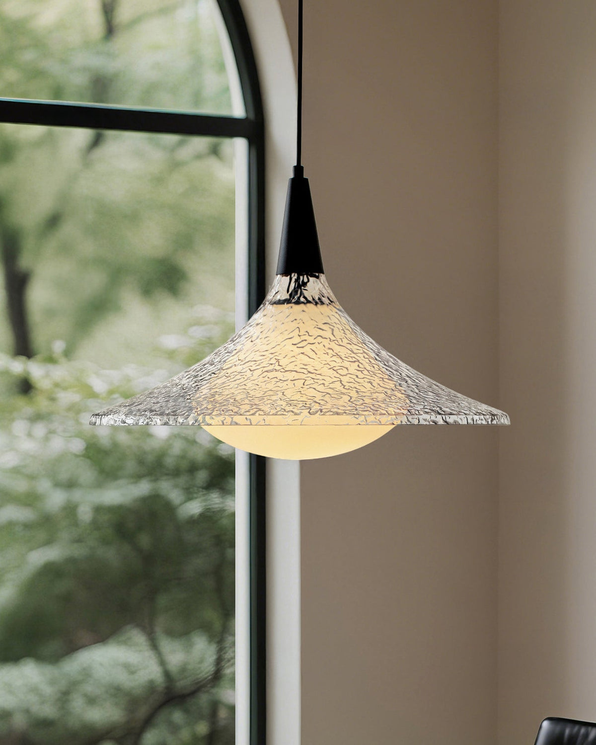 WOMO Glass Cone Pendant Lights-WM3162 — product view 3