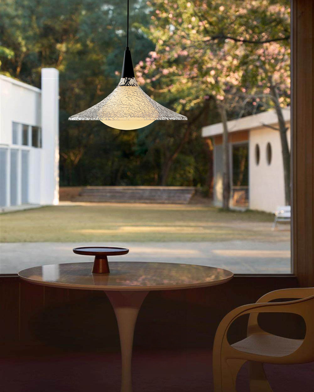 WOMO Glass Cone Pendant Lights-WM3162 — product view 5