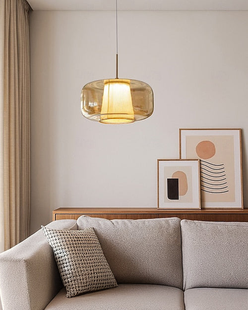 WOMO cylinder Glass Pendant Light-WM3164 — product view 6