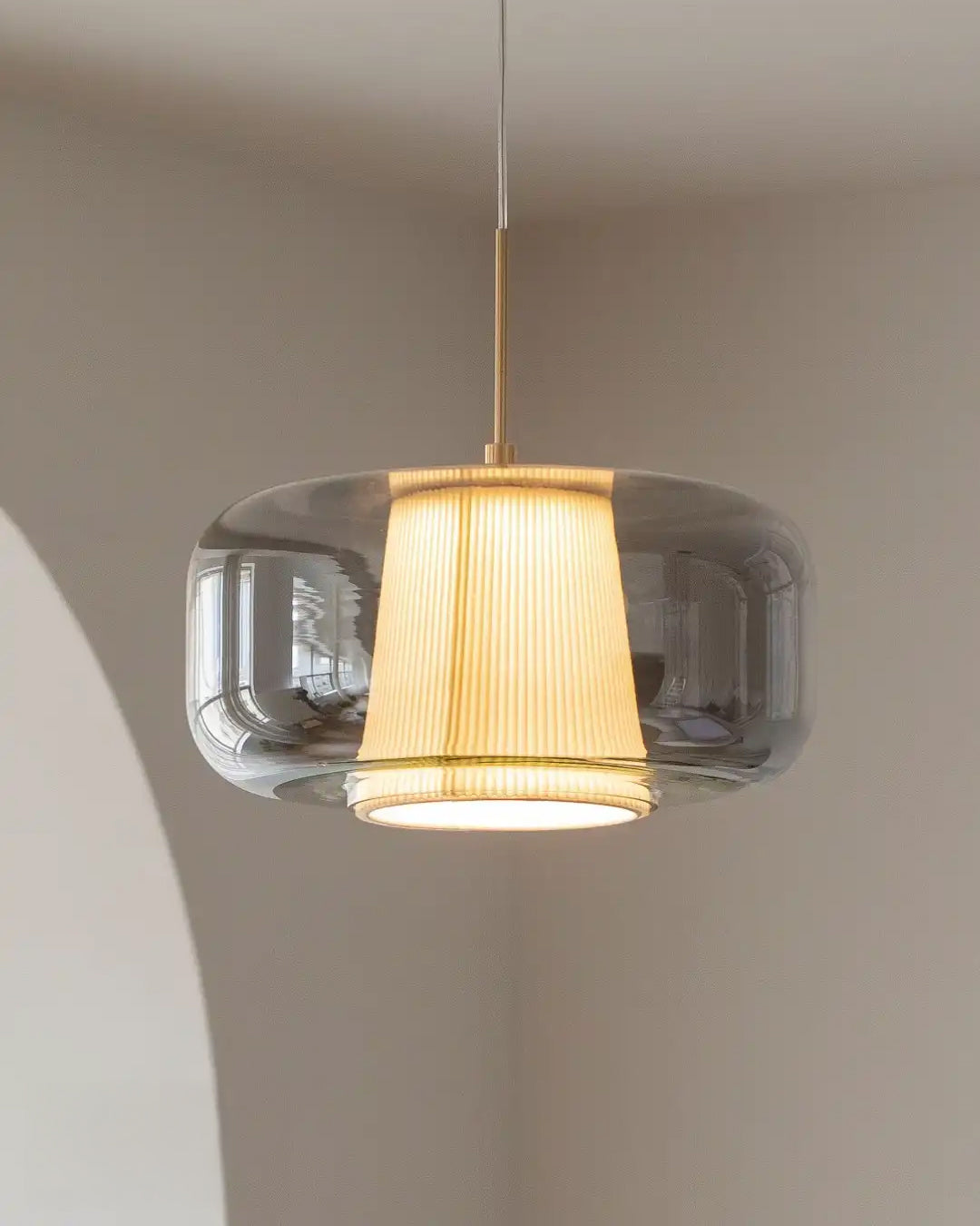 WOMO cylinder Glass Pendant Light-WM3164 — product view 3