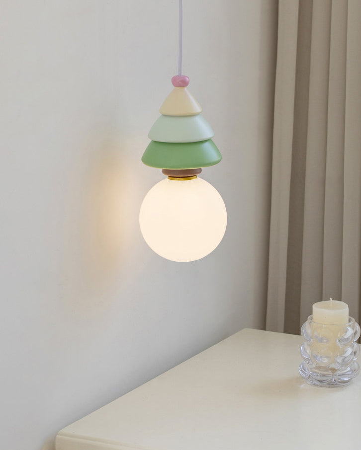 WOMO Christmas Tree Resin Pendant Light-WM3165 — product view 7