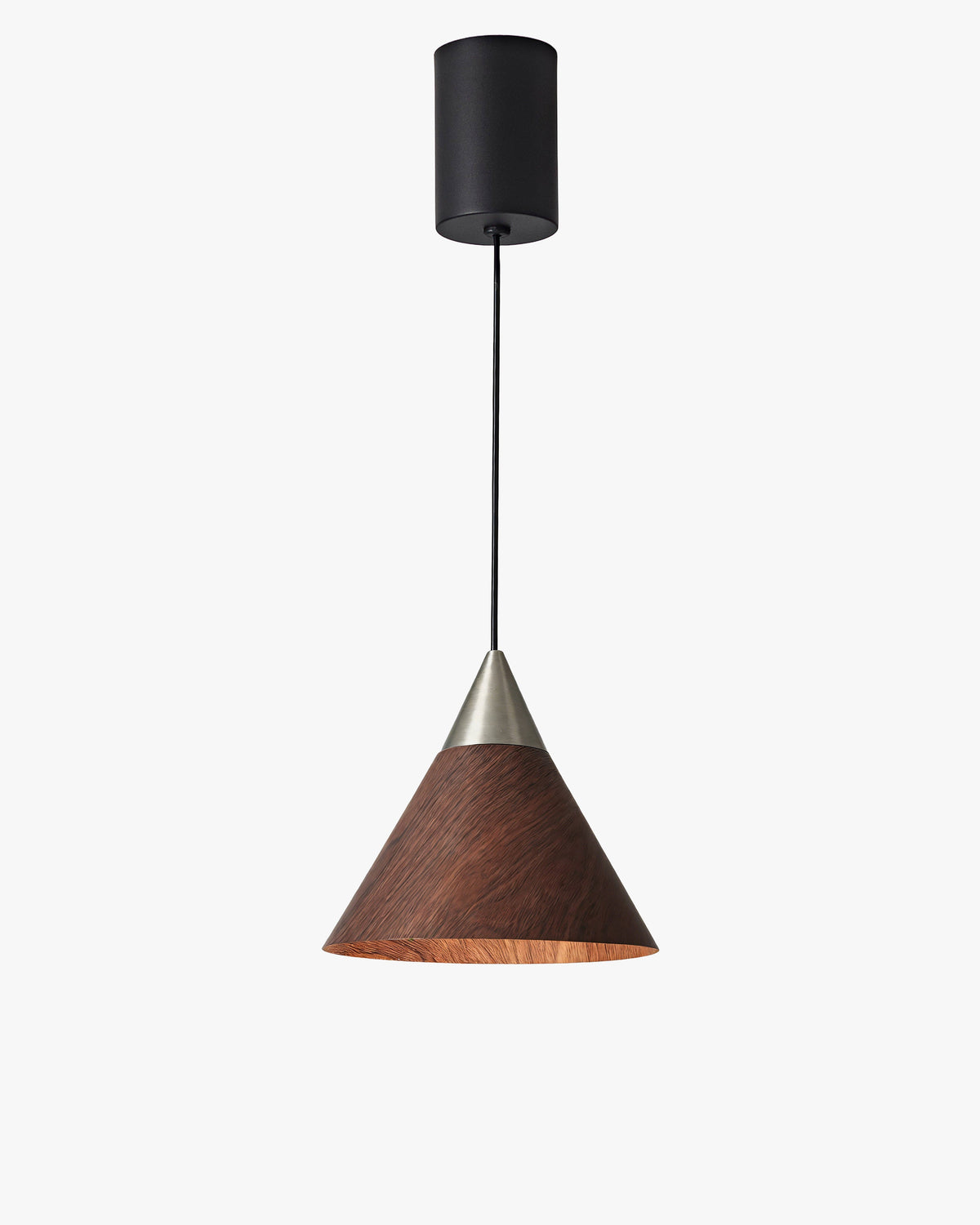 WOMO Walnut Cone Pendant Light-WM3167 — product view 1