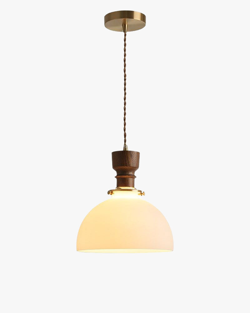 WOMO Frosted Glass Drum Pendant Light-WM3169 — product view 1