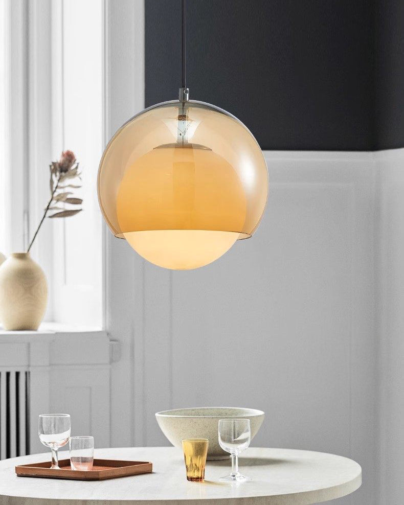 WOMO Glass Globe Pendant Light-WM3171 — product view 3