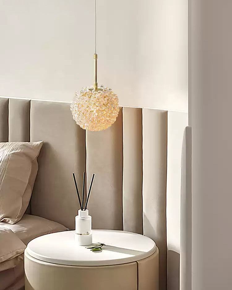 WOMO Gold Crystal Globe Pendant Light-WM3177 — product view 2