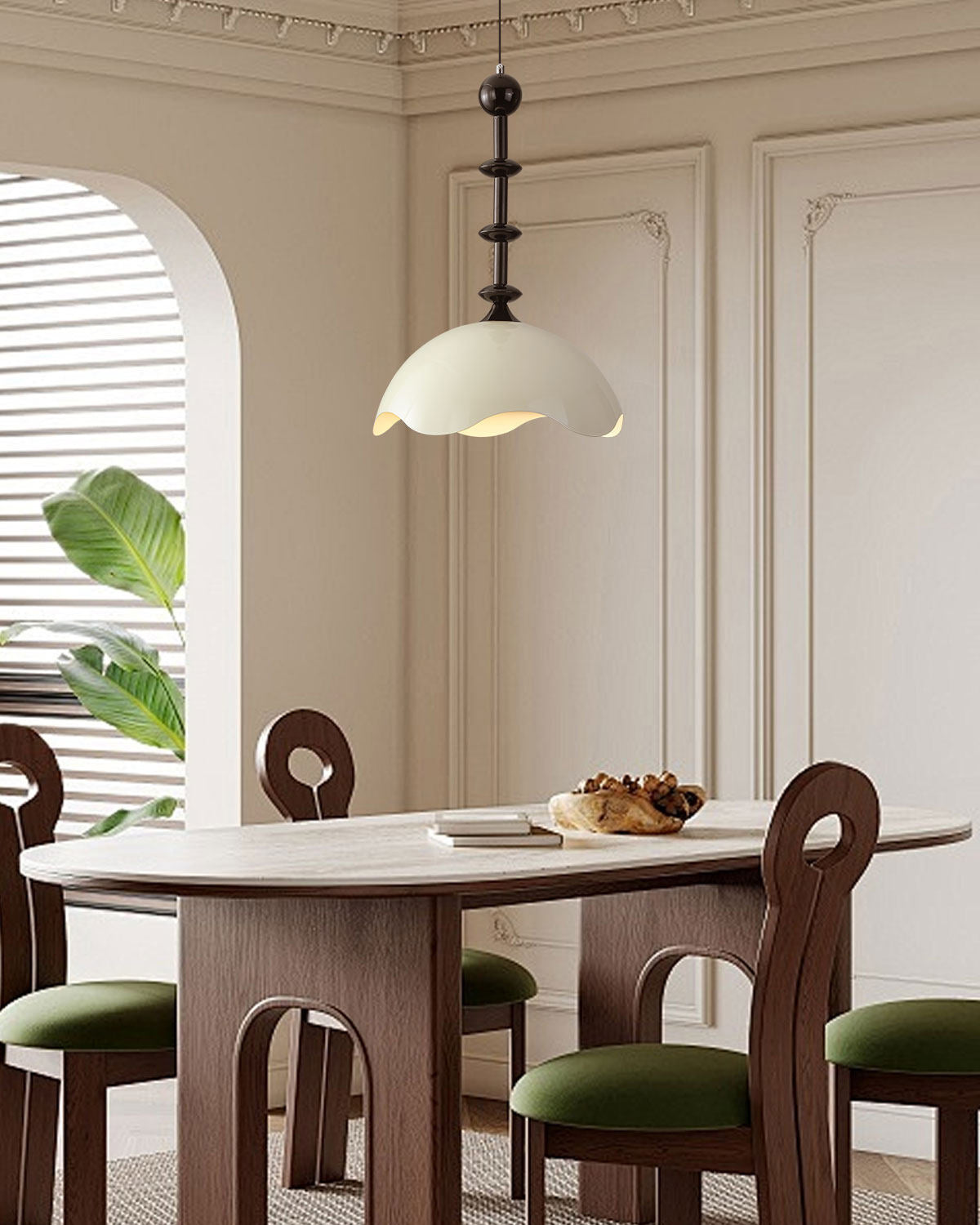 WOMO Metal Eggshell Pendant Light-WM3179 — product view 2