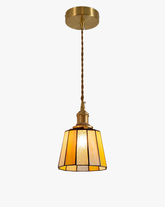 WOMO Enamel Stained Glass Pendant Light-WM3183 — product view 1