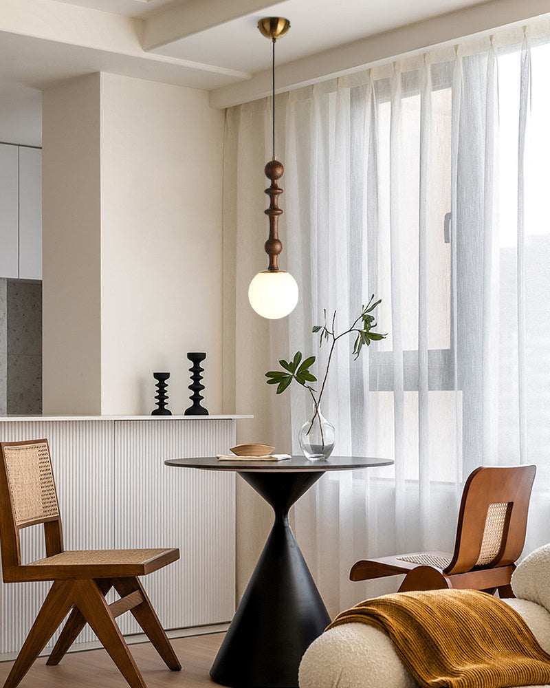 WOMO Glass Globe Pendant Light-WM3190 — product view 2