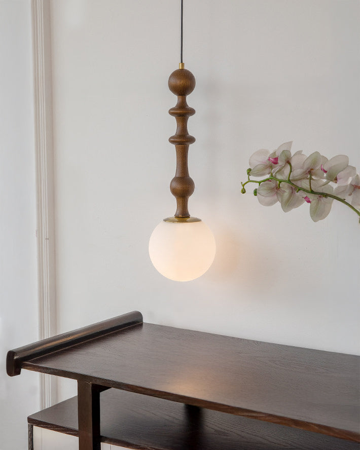 WOMO Glass Globe Pendant Light-WM3190 — product view 5