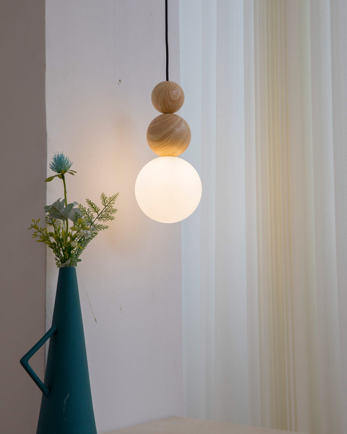 WOMO Globe Glass Pendant Light-WM3198 — product view 5