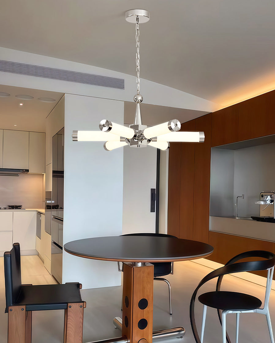 WOMO Chrome Multiple Tube Chandelier-WM3199 — product view 7