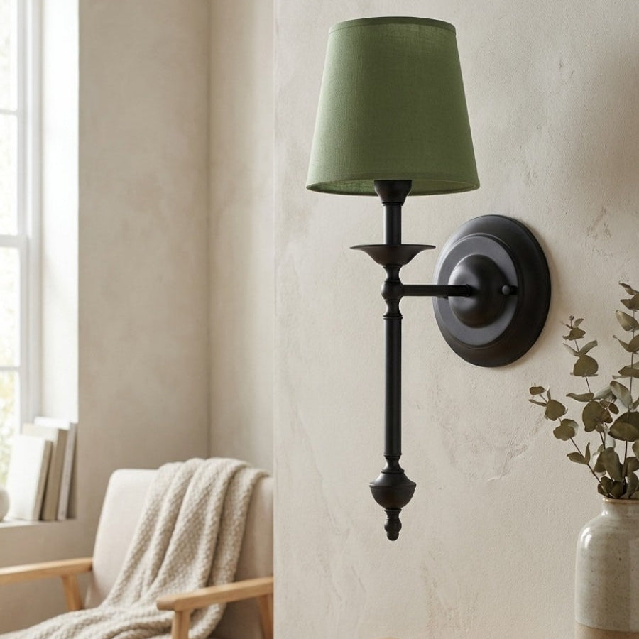 Rowan Copper Fabric Drum Wall Sconce, 1 or 2 Head — product view 5