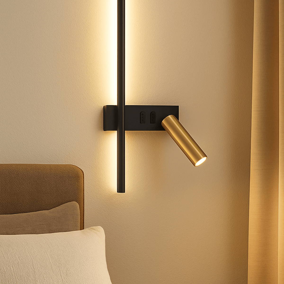 OsloGlow LED Wall Light Modern Sconce Warm Ambient Bedroom Living Room — product view 3