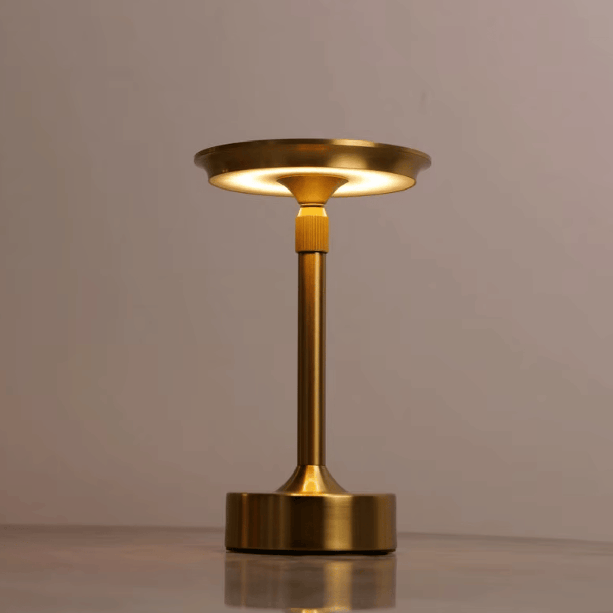 Rise Cordless LED Table Lamp Rechargeable Minimalist Restaurant Bar Bedside — Orange Black Silver Gold — product view 7