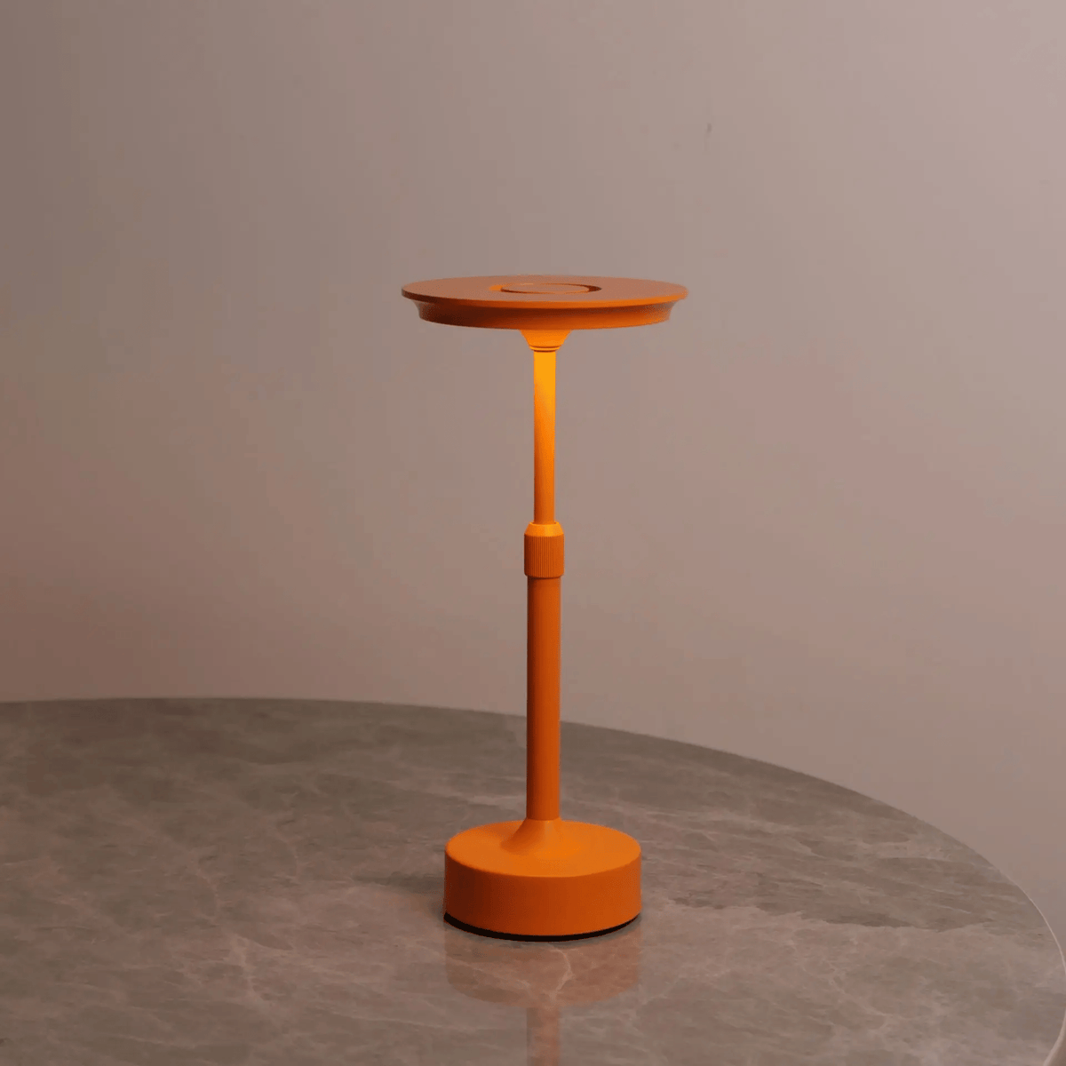 Rise Cordless LED Table Lamp Rechargeable Minimalist Restaurant Bar Bedside — Orange Black Silver Gold — product view 1