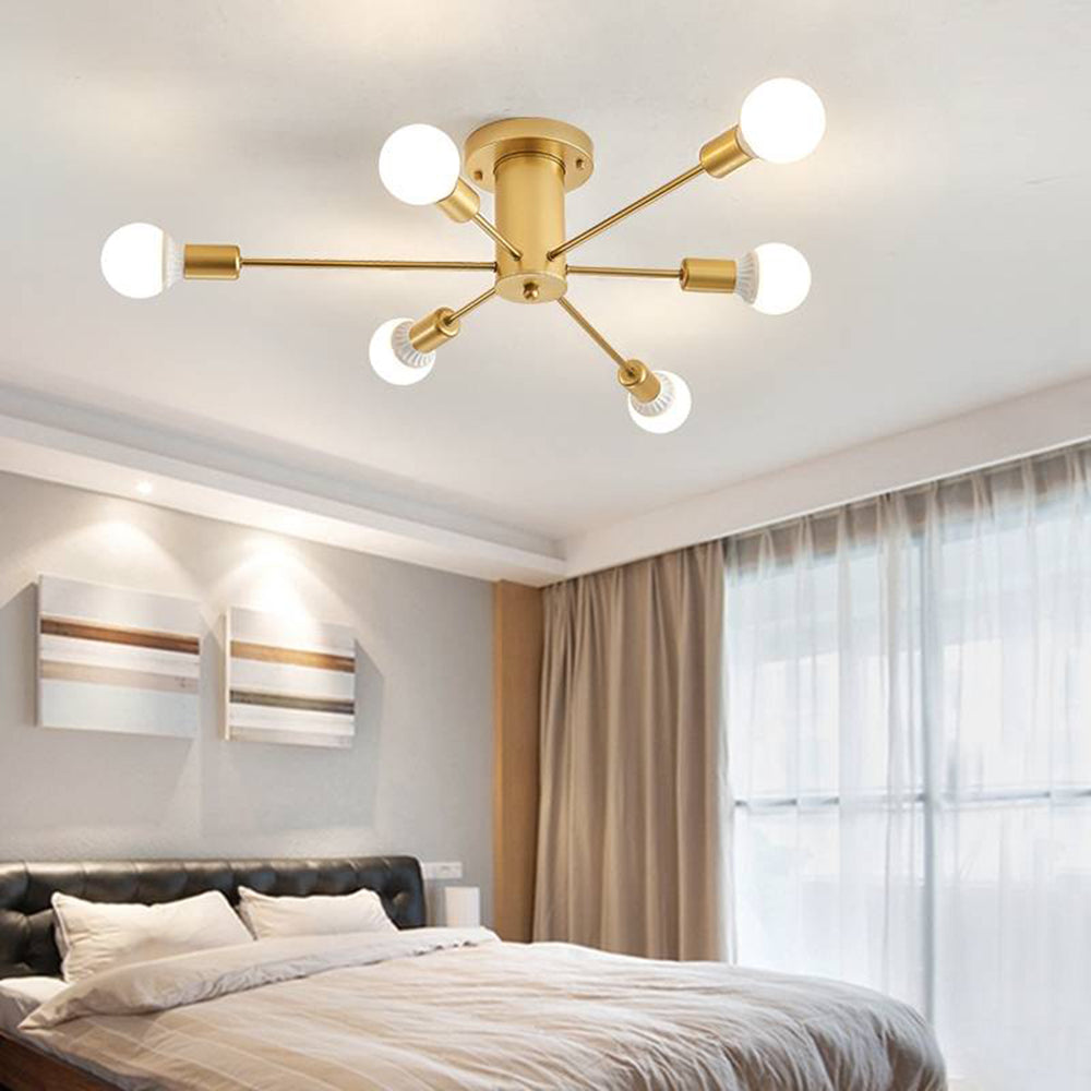 Silva Modern Simple Flush Mount Ceiling Light, 6/8/10 Heads — product view 6