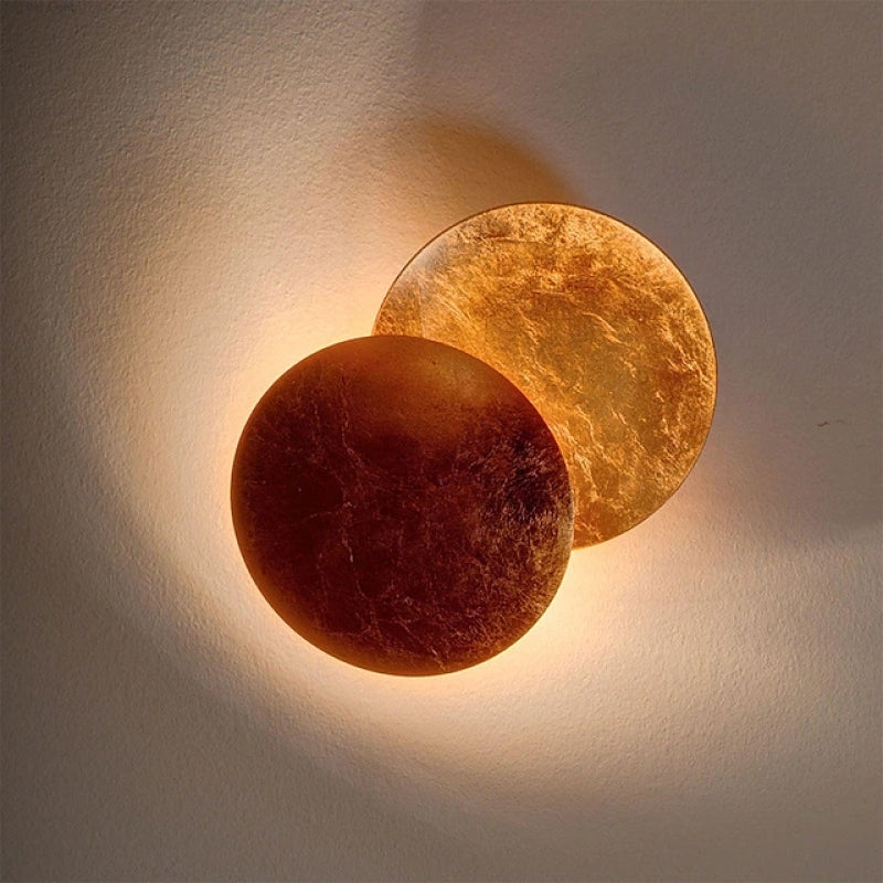 Arisha Modern Minimalist Moon Eclipse Round Wall Light — product view 2
