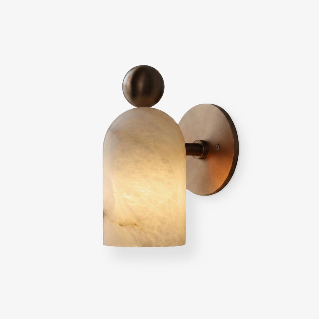 Orbit Alabaster Wall Sconce — product view 1