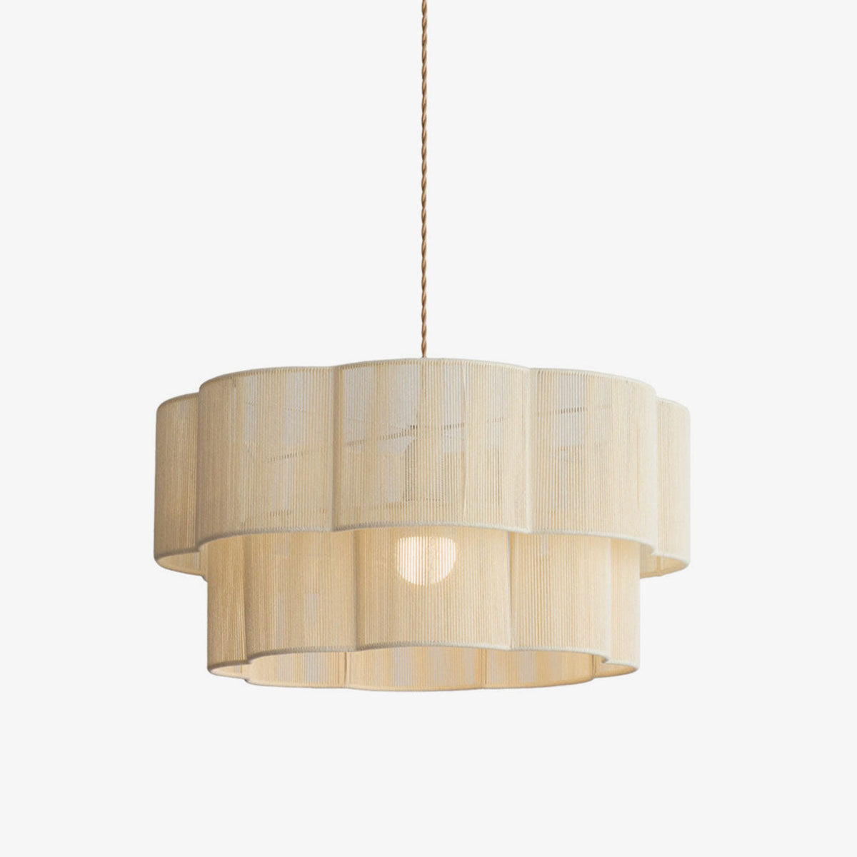 Peony Cotton Cord Pendant Lamp — product view 1