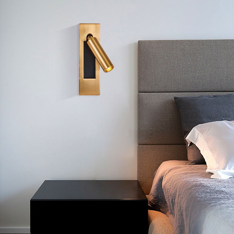 Ray Traditional Adjustable Metal Wall Spotlight – Black & Gold — product view 4