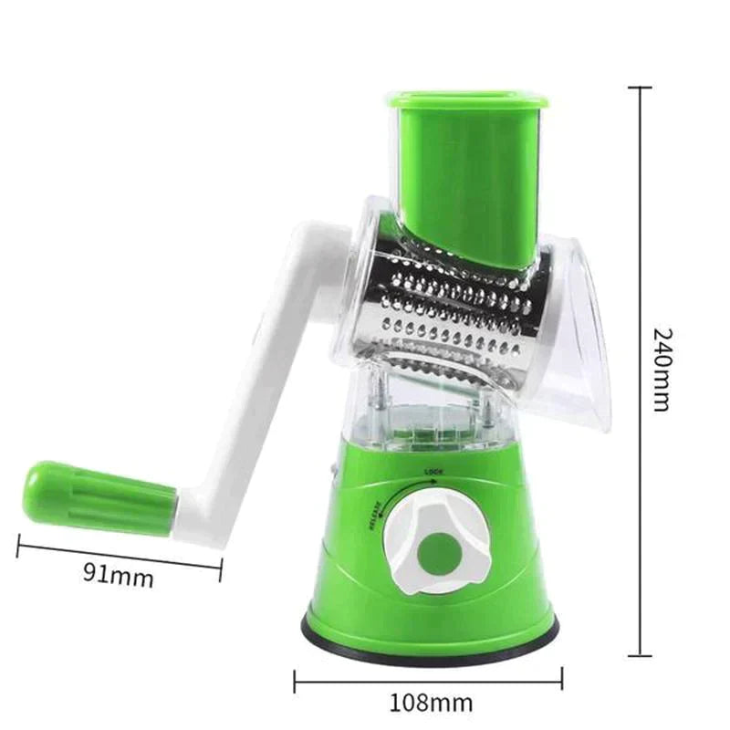 3 in 1 Rotary Cheese Grater Vegetable Slicer | LoungeYard — product view 5