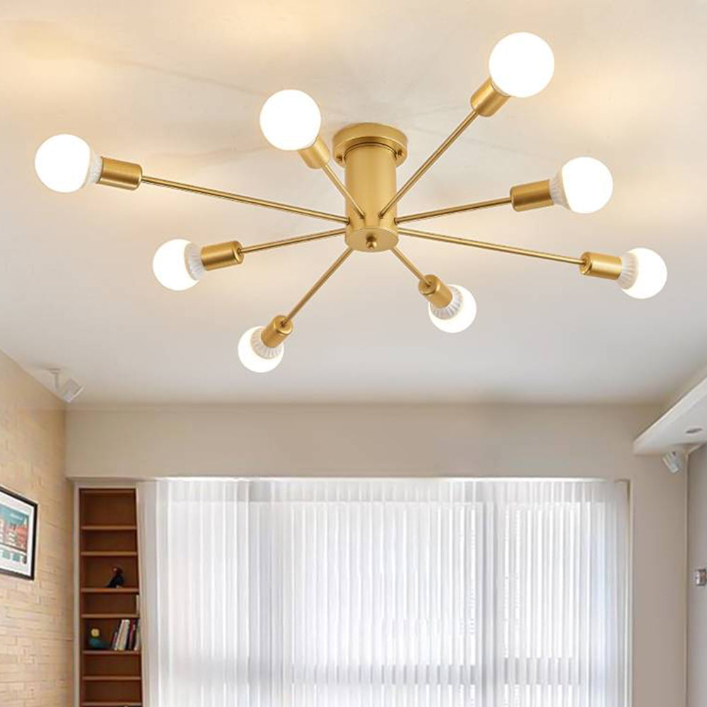 Silva Modern Simple Flush Mount Ceiling Light, 6/8/10 Heads — product view 7